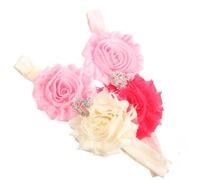 HAMPPLIES Bandeaux Pour Bébé Fille Fleuraux Elastiques, Coiffe Douce Et Respectueuse Peau, Bandeaux Accessoires Pour Cheveux -né, Pour Séance Photo,