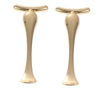 HAMPPLIES Bâtonnets De Massage Yeux Et Bâtonnets De Beauté 2 Pièces Alliage De Zinc Doré Multifonction Femmes Soins Des Yeux Et Crème Visage