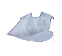 HAMPPLIES Bavoir De Rasage Cape De Coupe De Barbe Taille Unique Imperméable Pour Hommes Utilisation Salle De Bain Attrape-poils Pratique En Polyester Gris Argenté