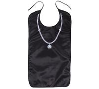 HAMPPLIES Bavoir Imperméable pour Adulte Senior 86X46 CM Lavable Réutilisable Motif Perles Protection Anti-Taches et Récupérateur de Nourriture Repas à Domicile et Soins Médicaux