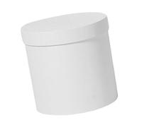 HAMPPLIES Boîte à Fleurs Cylindrique Blanche en Papier Mini Seau à Fleurs Rond pour Bouquets et Compositions Emballage Bouquet pour Mariages et Anniversaires