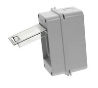 HAMPPLIES Boîte de Dérivation Étanche Voies avec Fenêtre Transparente Boîtier Électrique Compact et Robuste pour Protection Disjoncteur Intérieur et Extérieur Coffret de Distribution