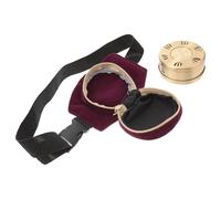 HAMPPLIES Boîte de Moxibustion Portable en Cuivre Pur sans Fumée avec Housse en Tissu Violet Résistance Haute Température Usage Santé à Domicile Protection Environnementale Taille