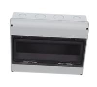 HAMPPLIES Boîte Distribution Électrique Voies Étanche avec Fenêtre Transparente et Rail Din pour Protection Disjoncteur Usage Domestique et Industriel