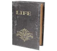 HAMPPLIES Boîte en Bois Décorative Style Bible pour Noël Petite Taille Finition Imprimée Précise Boîte à Friandises et Rangement d'Objets Décoration Festive Créative pour Maison