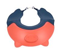 HAMPPLIES Bonnet De Bain Bébé Réglable Rouge, Protection Auditive Garçon Et Filles, Bonnet De Lavage Cheveux En Pp, Bord Anti-refoulement, Confort Adapté, Bain Et Shampooing