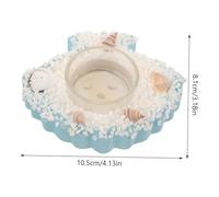 HAMPPLIES Bougeoir Méditerranéen Forme de Porte Bougie Stable et Compact pour Décoration de Table à Dîner Ambiance Romantique et Centre de Table Élégant
