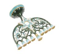 HAMPPLIES Bougeoir Métal Vintage Décoratif pour Bougies Hanoukka Porte-Bougie Artistique pour Significatif pour Amateurs de Culture Juive