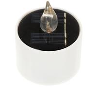 HAMPPLIES Bougie LED Solaire sans Flamme Lampe Chauffe Plat Décorative pour Table Jardin et Fêtes Lumière Douce Rechargeable Ambiance Romantique