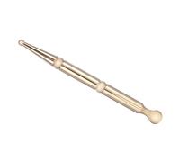 HAMPPLIES Brass Massage Rod Acupoint Care Stick For Body Point Therapy Pressure Point Tool For Muscle Ache Relief And Tension Headache