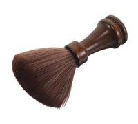 HAMPPLIES Brosse à Cheveux pour Barbier avec Manche Bois Balai Doux pour Cou Nettoyage Rapide des Poils Coupés Duster Polyvalent pour Salon et Coiffure Professionnelle