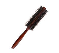 HAMPPLIES Brosse à Cheveux Ronde Avec Peigne Brosse Pour Coiffer Et Boucler Manche Bois Peigne Curling Pour Femmes Cheveux Longs Ou Courts
