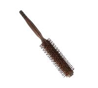 HAMPPLIES Brosse à Cheveux Roulante Bois Naturel avec Poils de Sanglier Brosse Coiffante pour Cheveux Bouclés Démêlante et Adaptée et Mouillés Petite pour Usage Domestique