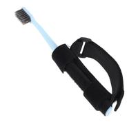 HAMPPLIES Brosse à Dents avec Dragonne Souple pour Personnes Âgées et Handicapées Poils Doux Non Abrasifs Design Détachable Nylon et Plastique Sûr Aide Au Brossage Oral Couleur Aléatoire