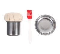 HAMPPLIES Brosse à graisse pour crêpes en acier inoxydable 1 set avec outil multifonctionnel pour étalement d'huile, adaptée aux restaurants et BBQ Couleur Aléatoire