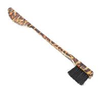 HAMPPLIES Brosse à Sourcils Double Extrémité Multifonction avec Peigne Stylisé Imprimé Léopard Outil Beauté Portable pour Maquillage et Coiffure