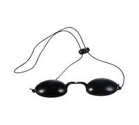 HAMPPLIES Cache-œil De Sécurité Uv Noir Réglable Pour Protection Oculaire, Masque Led Pour Soins Esthétiques Et Bronzage, Unisexe Usage Cosmétique Et Beauté Professionnelle