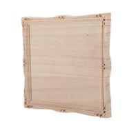 HAMPPLIES Cadre de Miroir Bois Sculpté Vintage Décoration Murale Européenne avec Reliefs Bois Cadre Photo Décoratif pour Salle de Bain et Chambre Miroir Mural Élégant