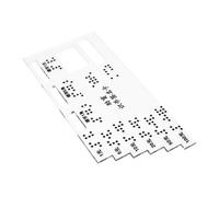 HAMPPLIES Carte Bancaire Acrylique Assistive Braille Outil De Lecture Pour Personnes Aveugles Identification Rapide Des Billets Pour Magasins Et Voyages