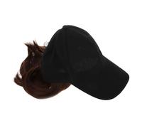 HAMPPLIES Casquette Baseball Unisexe avec Extensions Cheveux Courts Bouclés Intégrés Chapeau Perruque Confortable et Chaud pour Hiver Style Naturel et Facile à Porter