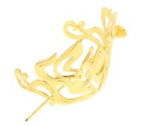HAMPPLIES Coiffe Hanfu Métal Léger Couronne Masculine Taille Moyenne Tenue Traditionnelle Costume Chinois Accessoires Cheveux pour Chignon Style Vintage