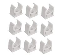 HAMPPLIES Collier de Serrage Blanc Support Clips Fixation pour Tuyaux Fins Air Eau Carburant Corrosion et Facile à Installer