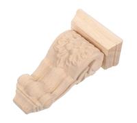 HAMPPLIES Corbeaux Bois Sculpté Européen Non Peint Applique Romane pour Décoration Intérieure Ornement de Colonne pour Entrée et Salon Installation Facile et Élégance