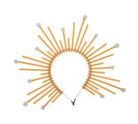 HAMPPLIES Couronne Déesses Strass Bandeau Coiffure Femme Festival Carnaval Costume Élégant Confortable Accessoire Cheveux