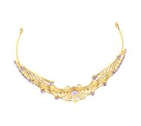 HAMPPLIES Couronne Halloween Femme Métal Gothique avec Strass Bandeau Araignée Forme de Toile Araignée Accessoire Tiare de Fête Unique et Confortable pour Cosplay et Soirées