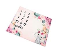 HAMPPLIES Couverture Douce avec Tableau de pour Photographie Tapis Photo Personnalisable Couverture Naissance Polyvalente pour Décor et Emmaillotage