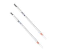 HAMPPLIES Crayons Cosmétiques pour Sourcils et Eyeliner 2 Pièces Blanc Waterproof Longue Tenue Maquillage Femme Contour des Yeux Précis