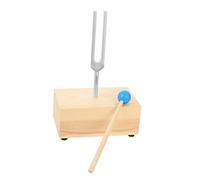 HAMPPLIES Diapason Alliage Aluminium avec Marteau et Coffret Bois pour Expérience Physique et Éducation Musicale