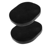 HAMPPLIES Éponge Nettoyante Visage au Charbon de Lot de 2 Exfoliante Sèche Naturelle pour Nettoyage en et Éclaircissement du Teint