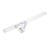 HAMPPLIES Équerre de Charpentier Acier Inoxydable Multi Angle avec Règle Coulissante et Verrouillage pour Mesures Précises Menuiserie et Construction