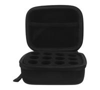 HAMPPLIES Étui de Protection 12 Compartiments pour Flacons D'insuline 10 Ml en Eva Noir Surface Facile à Nettoyer et Résistance aux Chocs, Rangement à Domicile Voyage