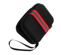 HAMPPLIES Étui de Rangement Noir pour Glucomètre Guide, Pochette à Glucose Portable Fermeture Éclair en Eva, Protection Multifonctionnelle Voyage Maison
