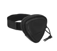 HAMPPLIES Étui de Rangement pour Médiators en Cuir Capacité 20 Pièces, Porte-médiators Ajustable Compatible Sangles de Guitare, Accessoire Pratique pour Musiciens en Déplacement