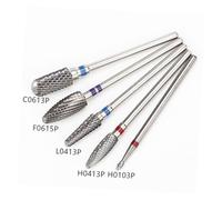 HAMPPLIES Foret Carbure Tungstène pour Machine Ongles Tête Meulage pour Nail Art Petite Rond pour Éliminer Peau Morte et Remodeler Ongles Doigts et Orteils