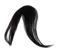 HAMPPLIES Frange Brune Extensions De Cheveux Humains À Rideau Fausse Frange Droite Clip Dans Les Cheveux Humains Clip Sur Les Fringes