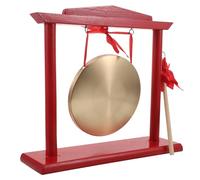 HAMPPLIES Gong D'Ouverture Mini Gong De Table Avec Maillet Carillon Éolien