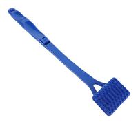 HAMPPLIES Grattoir Dorsal Pliable en Plastique Bleu à Long Manche Masseur Dos Multifonction pour Zones Difficiles D’Accès Outil à Gratter Portable pour Soulager Démangeaisons et Détente au