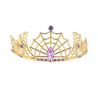 HAMPPLIES Halloween Couronne Alliage Métallique Léger Serre-tête Tiare Araignée Strass Accessoire Gothique pour Reine Magicienne Vampire Femme Adulte