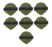 HAMPPLIES Houppettes Poudre Double Face 7 Pièces 7 Cm Éponge Maquillage Sec Et Humide Pour Fond De Teint Visage Cosmétiques Teinte Vert Matcha