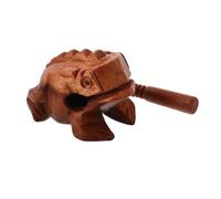 HAMPPLIES Instrument de Musique Grenouille en Bois Sculpté, Taille Portable Bâton Grattoir, pour Développer la Passion Musicale à Tout Âge
