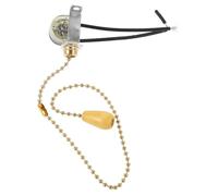 HAMPPLIES Interrupteur à Tirer pour Lampe Doré Remplacement pour Applique Murale et Plafonnier Accessoire Pratique pour Éclairage Domestique et DIY