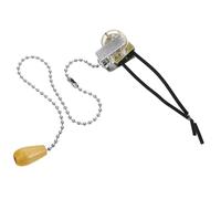 HAMPPLIES Interrupteur à Tirette pour Lampe Murale et Plafonnier Accessoire Pratique et Cordon de Tirage Adapté pour Salle de Bain et Bureau