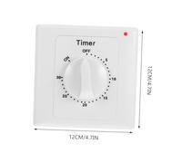 HAMPPLIES Interrupteur Minuterie Bouton pour Intérieur Contrôle Programmable Du Compatible Ventilateurs Chauffages Pompes Lampes Facile à Installer et Haute Efficacité Énergétique