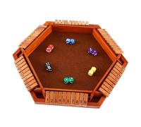 HAMPPLIES Jeu Shut The Box Mathématique Compact pour Familles et Tabletop Board Game Portable avec Chiffres et Construction Solide