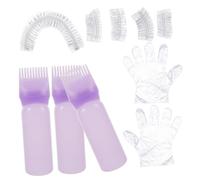 HAMPPLIES Kit Complet de Coloration Cheveux Portable avec Bouteille Applicatrice Souple Huile de Soin Gants et Protections pour Salon ou Usage Maison Adapté pour Décoloration et Teinture Diy