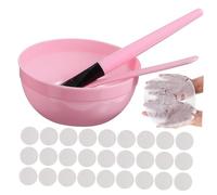 HAMPPLIES Kit Complet pour Masque Visage DIY avec Bol et Outils de Soin Peau Masque Compressé Hydratant Accessoires Doux pour Application Uniforme pour Soins Maison